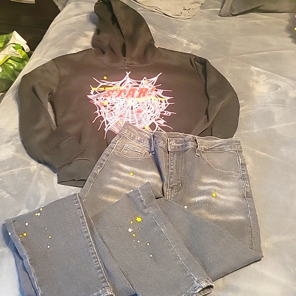 Shein Hoodie and Jeans Boys 11-12 years old set.